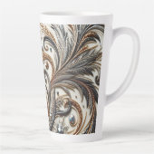 Glamouröses Barockdesign mit Glitzer und Edelstein Milchtasse (Rechts)