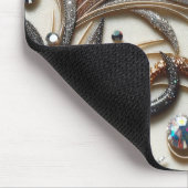 Glamouröses Barockdesign mit Glitzer und Edelstein Mousepad (Ecke)