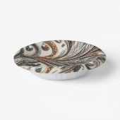 Glamouröses Barockdesign mit Glitzer und Edelstein Pappteller (Gewinkelt)