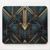 Glamouröses geometrisches Design aus dem Goldenen Mousepad (Vorne)