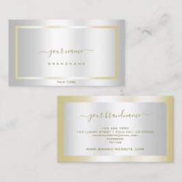 Glamouröses Licht, Silber und Gold-Dekoration Visitenkarte