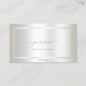 Glamouröses Licht, Silber und Gold-Dekoration Visitenkarte (Vorderseite)