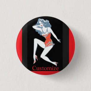 Glamouröses Model posiert Thunder_Cove Button
