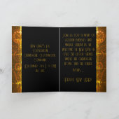 Glamouröses neues Jahr Steampunk Champagner  Feiertagskarte (Innenseite)