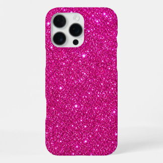 Glamouröses rosa-glitzerndes Aria iPhone 16 Pro Ma Max Hülle