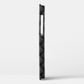 Glamouröses schwarzes Gold gepolstertes Muster Case-Mate iPhone Hülle (Rückseite / Links)