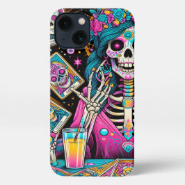Glamouröses Skelett, Tarot-Karten iPhone Case 13 Hülle