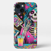 Glamouröses Skelett, Tarot-Karten iPhone Case iPhone Hülle (Rückseite)