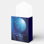 Glamourous 50. Geburtstag Blue Party Disco Ball Geschenkschachtel (Geöffnet)