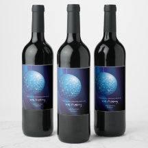 Glamourous 50. Geburtstag Blue Party Disco Ball