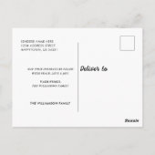 Glamourous Chic Xmas Foto Postkarte (Rückseite)