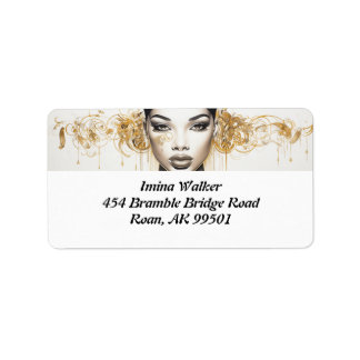 Glamourous Diva Vibes: Diva-ish Delights Label Adressaufkleber