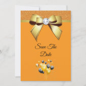 Glamourous Elegance Birthday Party Save The Date (Vorderseite)