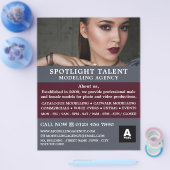 Glamourous model, Modellierungsagentur, Model Agen Flyer (Einzeln)