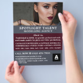 Glamourous model, Modellierungsagentur, Model Agen Flyer (Hand)