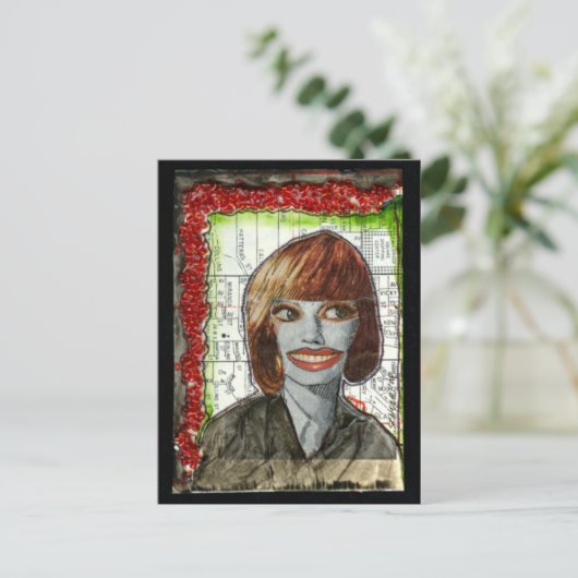 Glamourous Postkarte (Stehend Vorderseite)