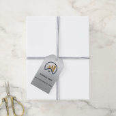 Glamours Silber | Schwarzweiß-Real-Anwesen Geschenkanhänger (Mit Garn)