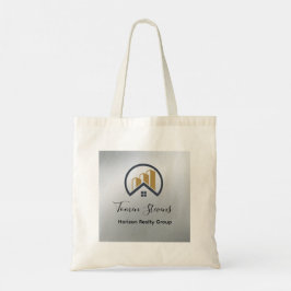 Glamours Silber | Schwarzweiß-Real-Anwesen Tragetasche