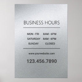 Glamours Silberner Schönheitssalon Poster