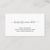 Glamours Silberner Schönheitssalon Treuekarte (Rückseite)