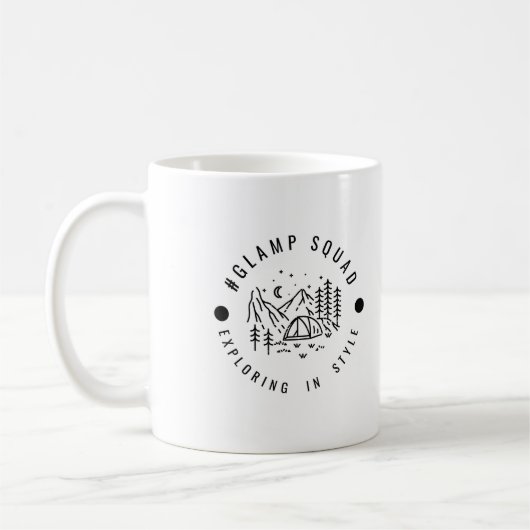 Glamp Squad Adventures Kaffee Tasse (Links)