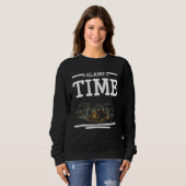 Glamp Time Vintage Retro Glamping Sweatshirt (Vorne ganz)