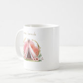Glamping Bachelorette Campfire Chic Geschenk Kaffeetasse (Vorderseite Links)