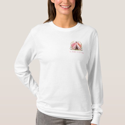 Glamping Bachelorette - Cozy Camp Bride T-Shirt (Vorderseite)