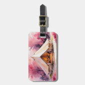 Glamping Bachelorette Weekend Wasserfarbe Gepäckanhänger (Vorderseite vertikal)