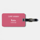 Glamping Bachelorette Weekend Wasserfarbe Gepäckanhänger (Rückseite horizontal)