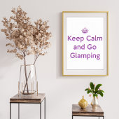 Glamping Behalt Calm Poster