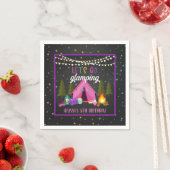 Glamping Birthday Party Napkin - Custom Serviette (Beispiel)