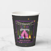 Glamping Birthday Party Paper Cup Pappbecher (Vorderseite)