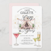 Glamping Birthday Party unter den Sternen Einladung (Vorne/Hinten)