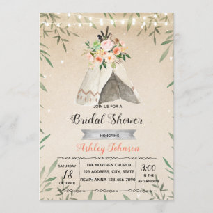 Glamping Brautparty-Party laden ein Einladung