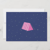 Glamping Camp Foto schläft über die Einladung der (Rückseite)