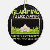 Glamping Camping mit Elektrizitätsweinkamm Keramik Ornament (Links)
