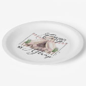 Glamping Camping Pappteller (Schrägansicht)