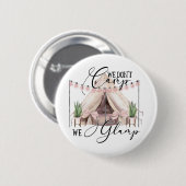 Glamping Camping Party Gäste Button (Vorne & Hinten)