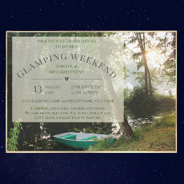 Glamping Camping Weekend Card Einladung