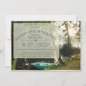 Glamping Camping Weekend Card Einladung (Vorderseite)