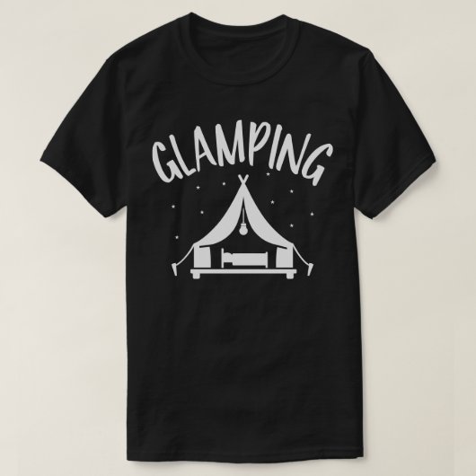 Glamping-Camping-Zelt T-Shirt (Design vorne)