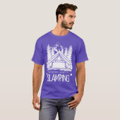 Glamping Campingausrüstung Wandern Camper Geschenk T-Shirt (Vorne ganz)