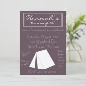 Glamping Campout Einladung zum Geburtstag (Stehend Vorderseite)