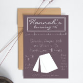 Glamping Campout Einladung zum Geburtstag
