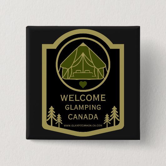Glamping Canada Business Button (Vorderseite)