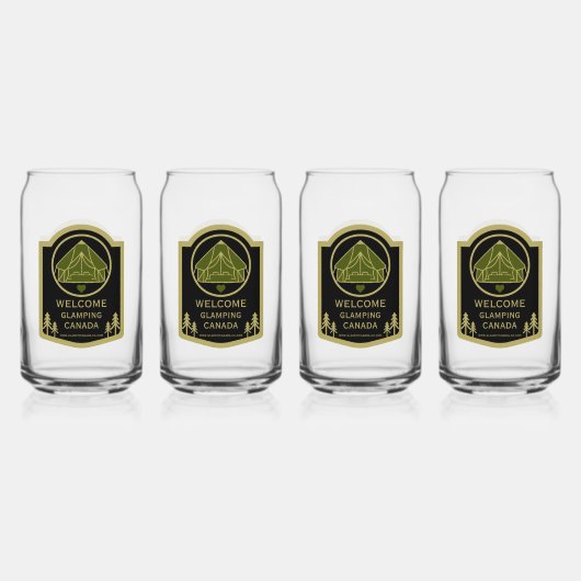 Glamping Canada Business Dosenglas (Vorderseite)