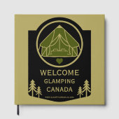 Glamping Canada Business Gästebuch (Vorderseite)