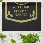 Glamping Canada Business Geschirrtuch (Gefaltet)