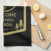 Glamping Canada Business Geschirrtuch (Viertel Falte)